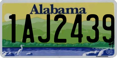 AL license plate 1AJ2439