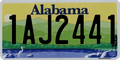 AL license plate 1AJ2441