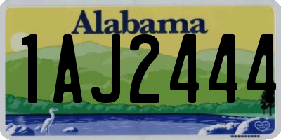 AL license plate 1AJ2444