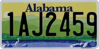 AL license plate 1AJ2459