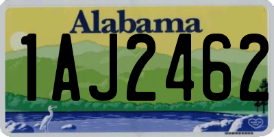 AL license plate 1AJ2462