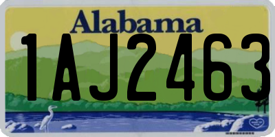 AL license plate 1AJ2463