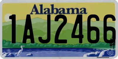 AL license plate 1AJ2466