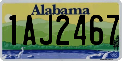 AL license plate 1AJ2467