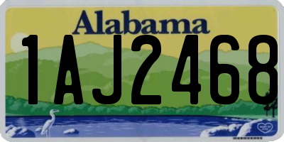 AL license plate 1AJ2468
