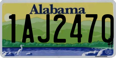 AL license plate 1AJ2470
