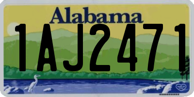 AL license plate 1AJ2471