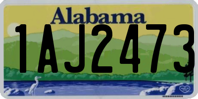 AL license plate 1AJ2473