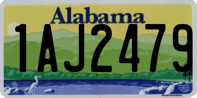 AL license plate 1AJ2479