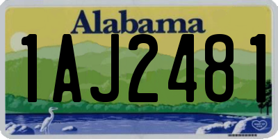 AL license plate 1AJ2481