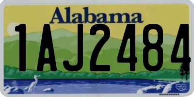 AL license plate 1AJ2484
