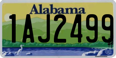 AL license plate 1AJ2499