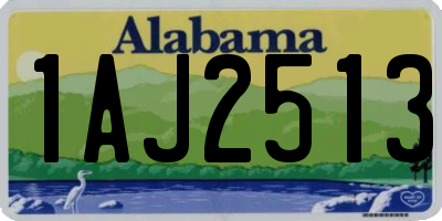 AL license plate 1AJ2513