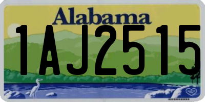 AL license plate 1AJ2515