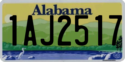 AL license plate 1AJ2517