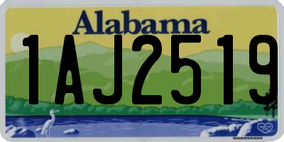 AL license plate 1AJ2519