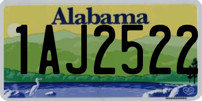 AL license plate 1AJ2522