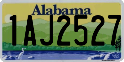 AL license plate 1AJ2527