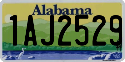 AL license plate 1AJ2529