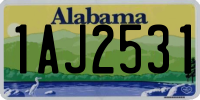 AL license plate 1AJ2531