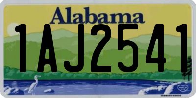 AL license plate 1AJ2541