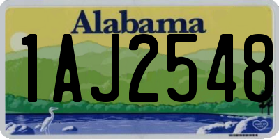 AL license plate 1AJ2548