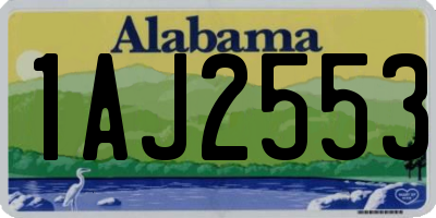 AL license plate 1AJ2553
