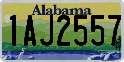 AL license plate 1AJ2557