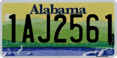 AL license plate 1AJ2561