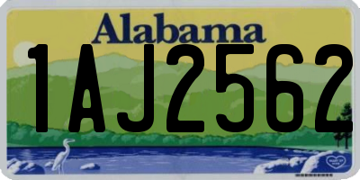 AL license plate 1AJ2562