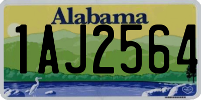 AL license plate 1AJ2564