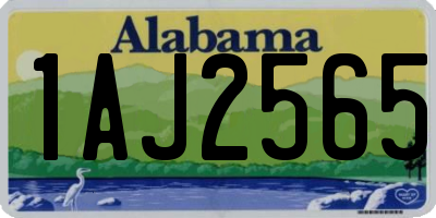 AL license plate 1AJ2565