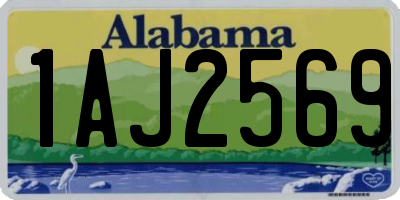AL license plate 1AJ2569