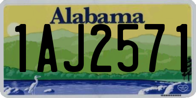 AL license plate 1AJ2571