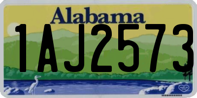 AL license plate 1AJ2573
