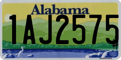 AL license plate 1AJ2575