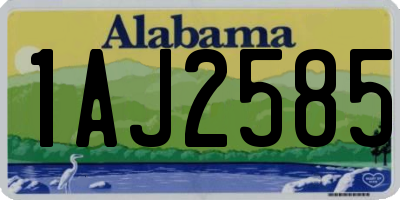 AL license plate 1AJ2585