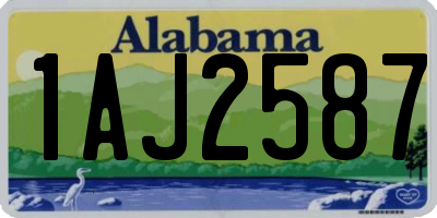 AL license plate 1AJ2587