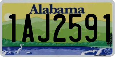 AL license plate 1AJ2591