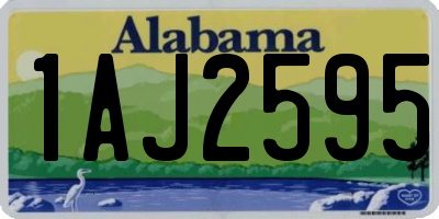 AL license plate 1AJ2595