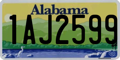 AL license plate 1AJ2599