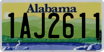 AL license plate 1AJ2611
