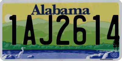 AL license plate 1AJ2614