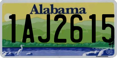 AL license plate 1AJ2615