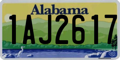 AL license plate 1AJ2617