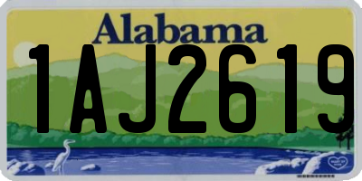 AL license plate 1AJ2619