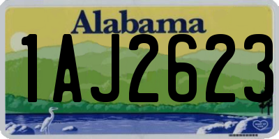 AL license plate 1AJ2623