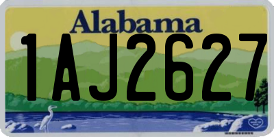 AL license plate 1AJ2627