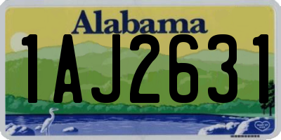 AL license plate 1AJ2631