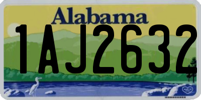 AL license plate 1AJ2632